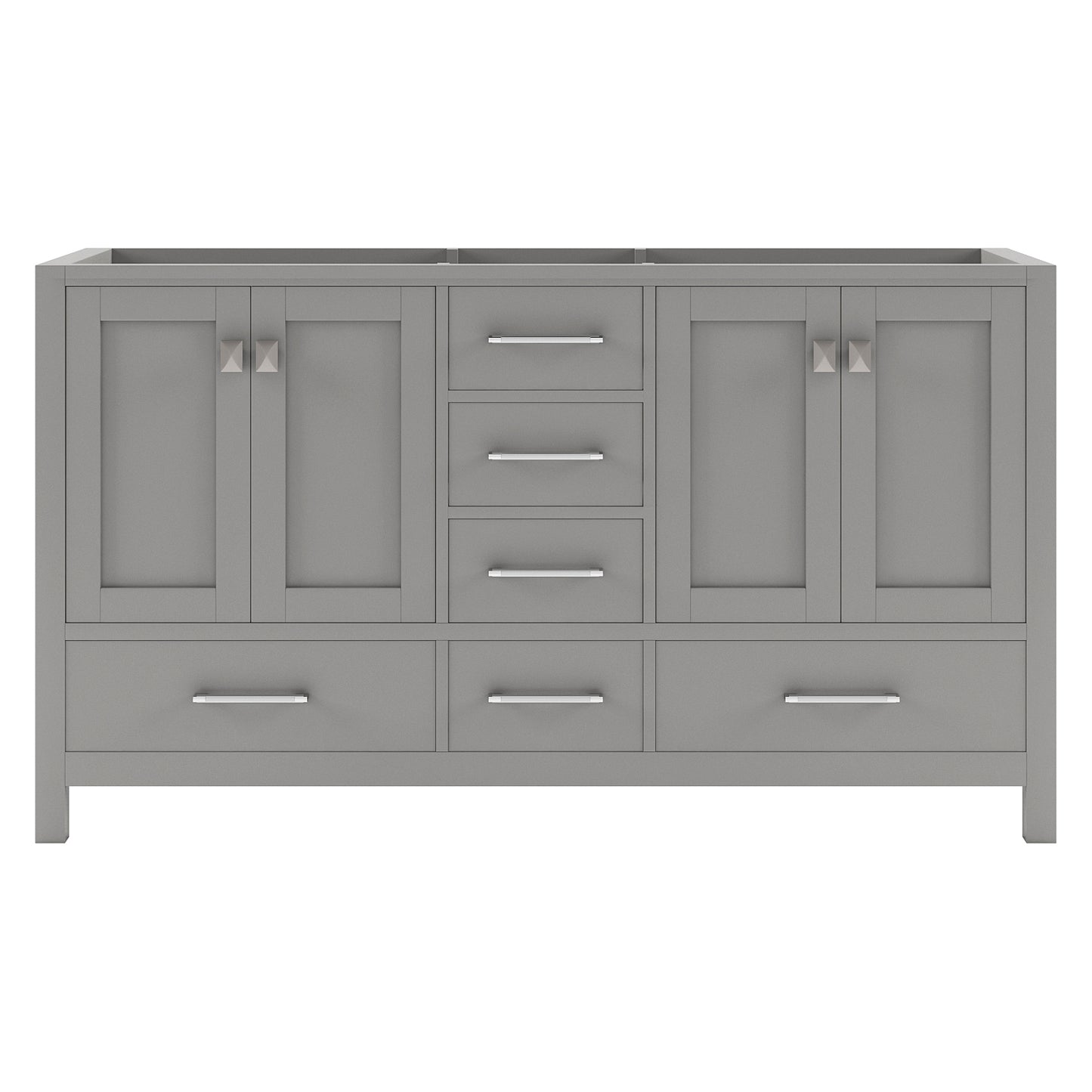 Caroline Avenue 60" Double Cabinet in Gray