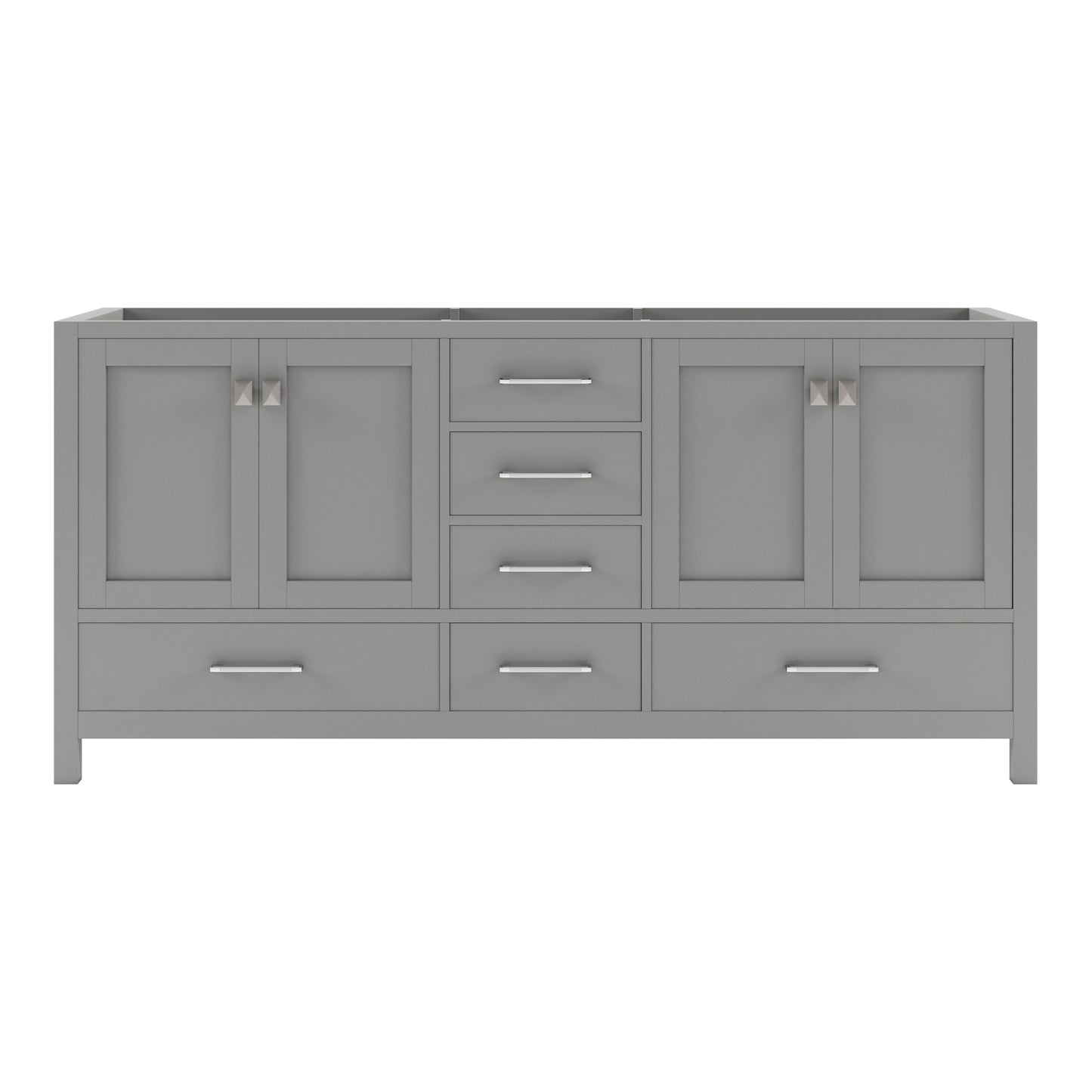 Caroline Avenue 72" Double Cabinet in Gray
