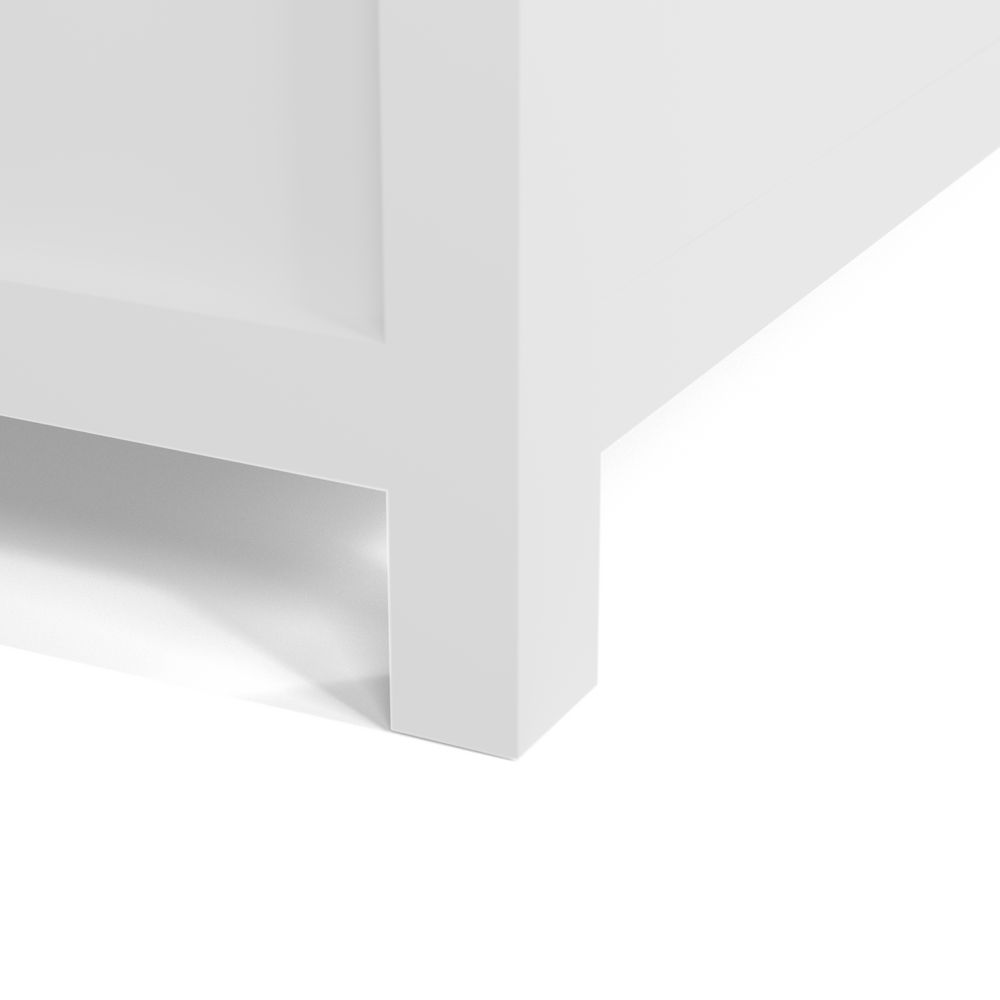 Caroline Avenue 72" Double Bath Vanity in White with White Quartz Top and Square Sinks