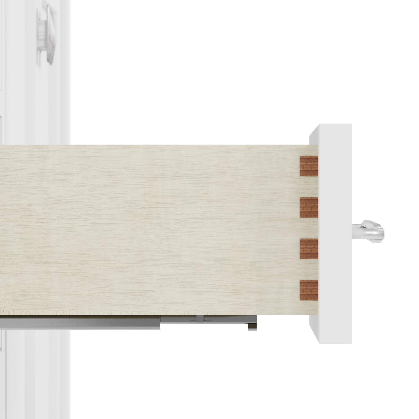 Caroline Avenue 72" Double Bath Vanity in White with White Quartz Top and Square Sinks