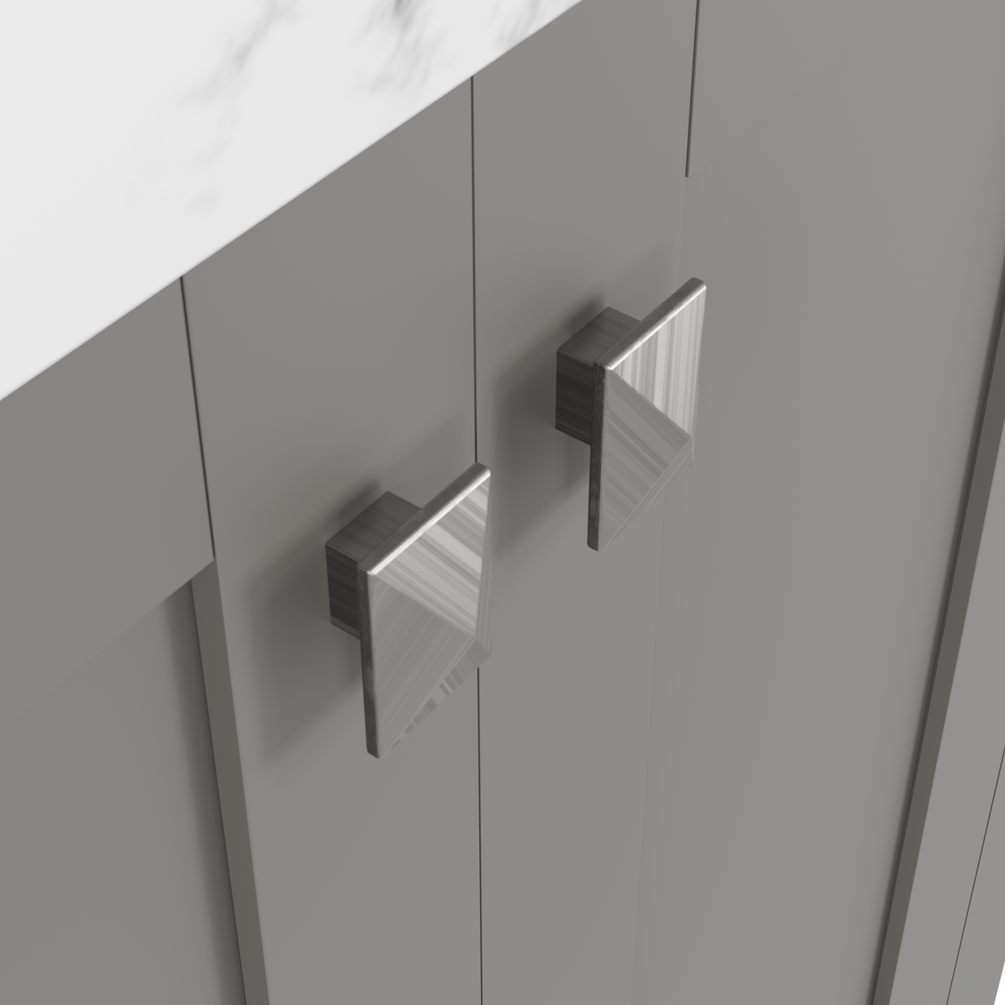 Caroline Avenue 24" Single Bath Vanity in Gray with Cultured Marble Quartz Top and Square Sink