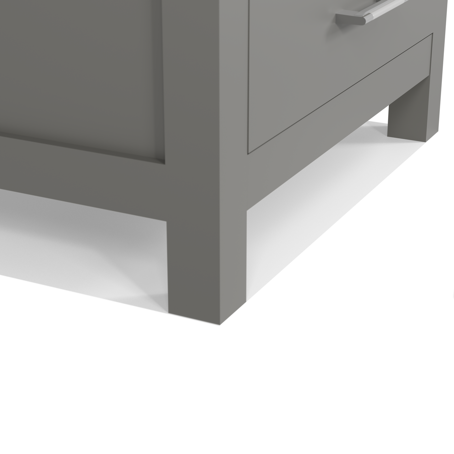 Caroline Avenue 24" Single Bath Vanity in Gray with Cultured Marble Quartz Top and Square Sink