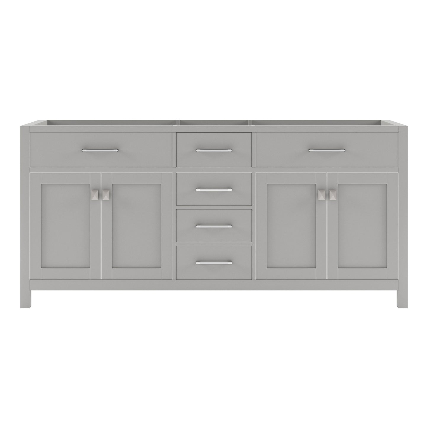 Caroline 72" Double Cabinet in Gray