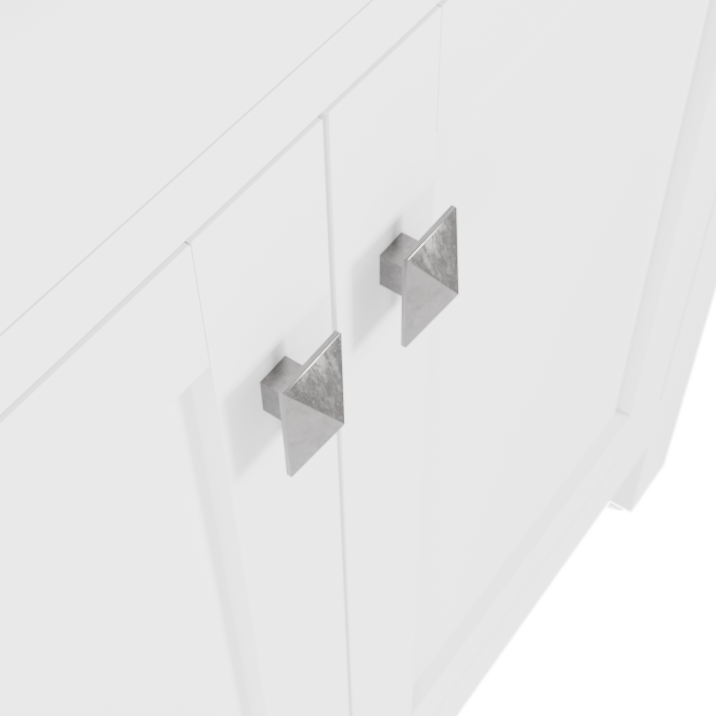 Caroline 72" Double Bath Vanity in White with Cultured Marble Quartz Top and Round Sinks