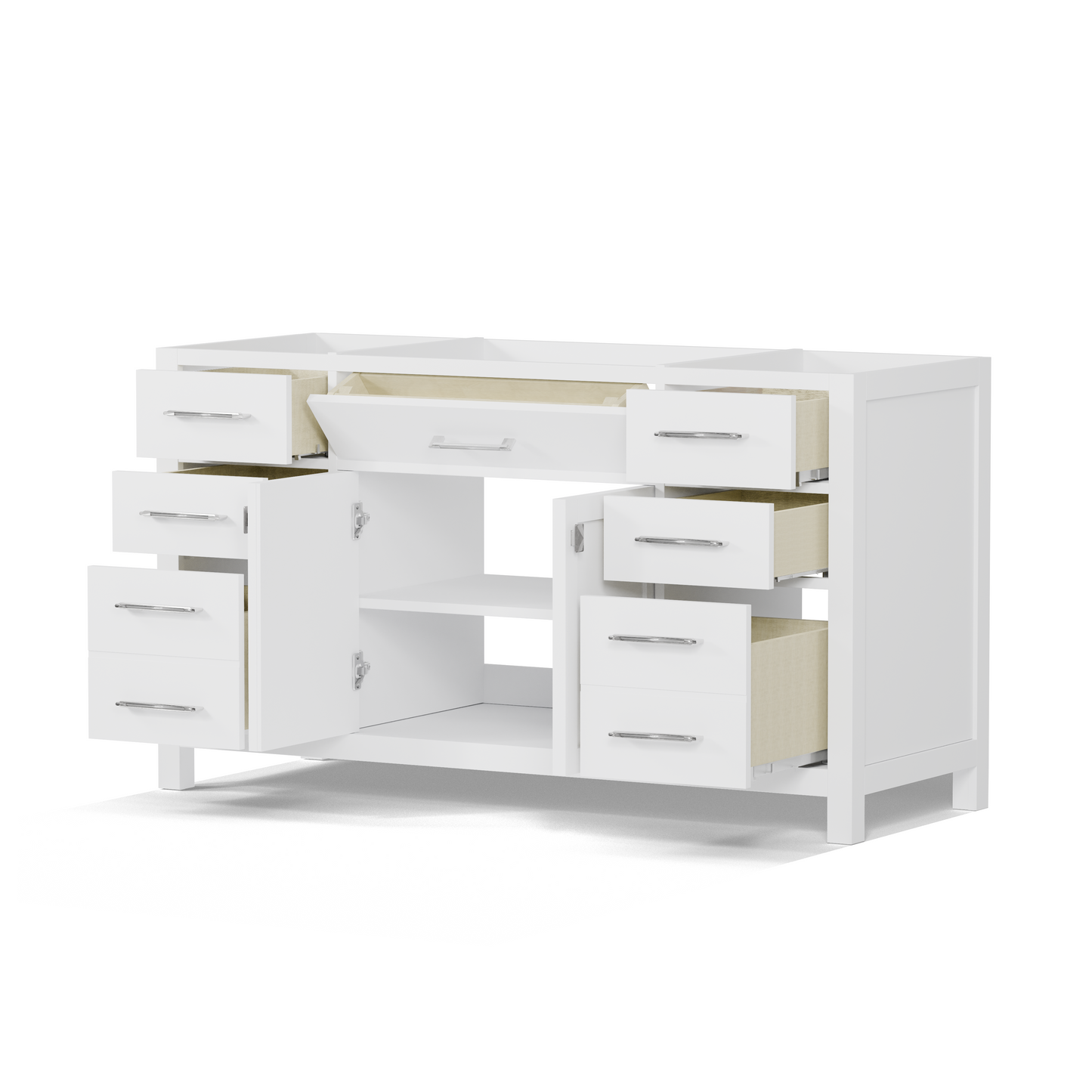 Caroline 60" Single Cabinet in White