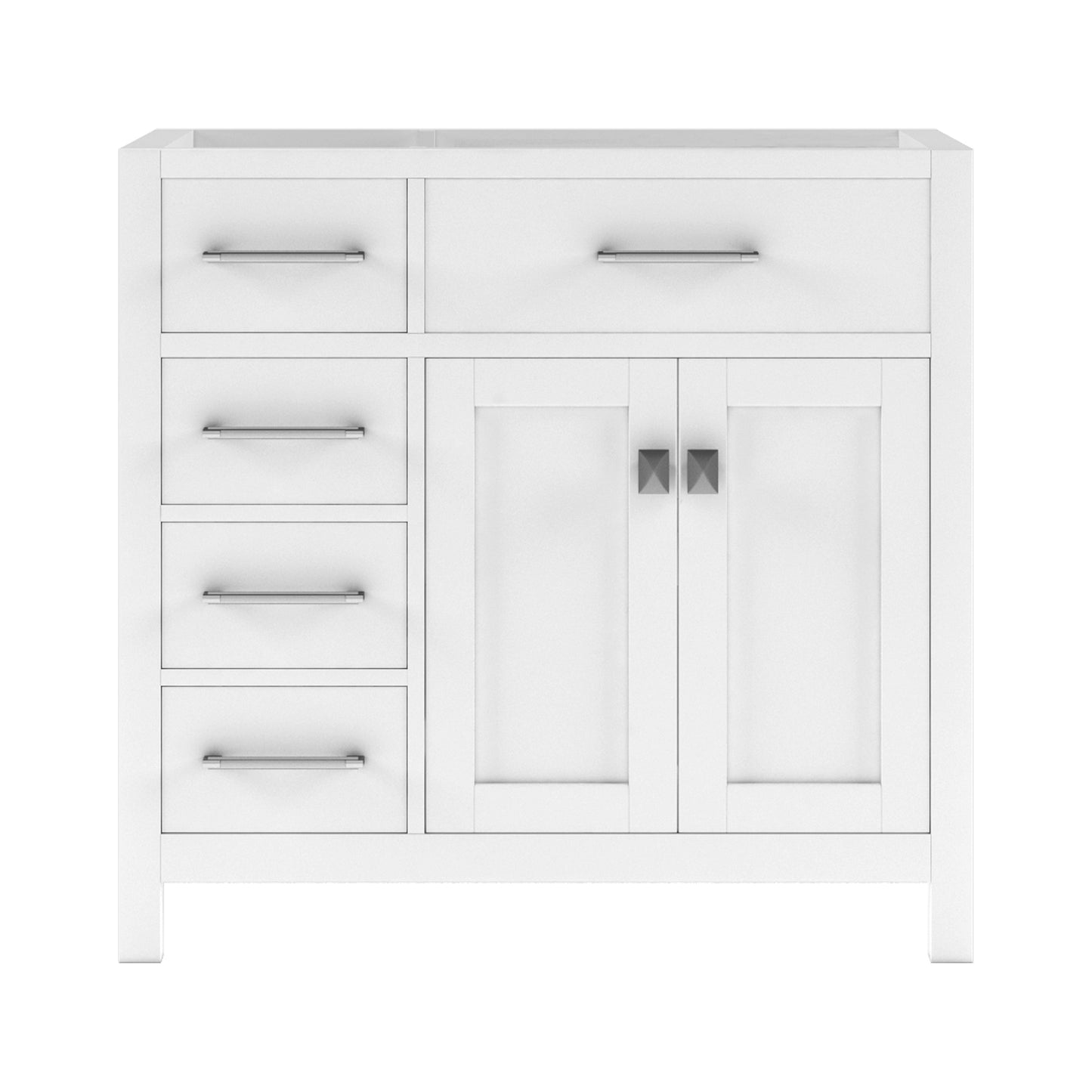 Caroline Parkway 36" Left Single Cabinet in White
