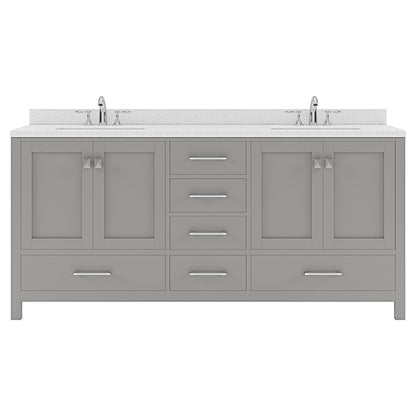 Caroline Avenue 72" Double Vanity Cabinet