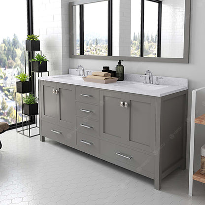 Caroline Avenue 72" Double Vanity Cabinet