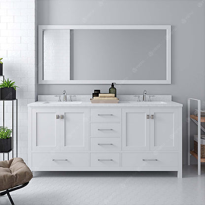 Caroline Avenue 72" Double Vanity Cabinet