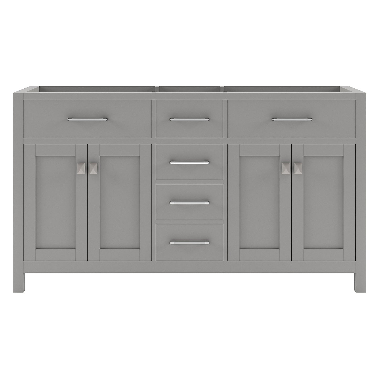 Caroline 60" Double Cabinet in Gray